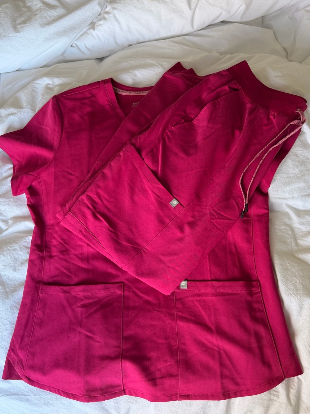 Fabletics Pink Scrub Set